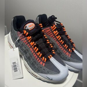 Nike Air Max 95 Men's Sneakers - Black, Gray, and Orange